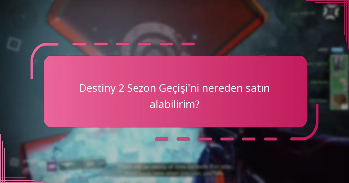 Mevcut Sezon Geçişi, önceki sezonlarla nasıl karşılaştırılıyor?