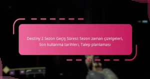 Destiny 2 Sezon Geçiş Süresi: Sezon zaman çizelgeleri, Son kullanma tarihleri, Talep planlaması